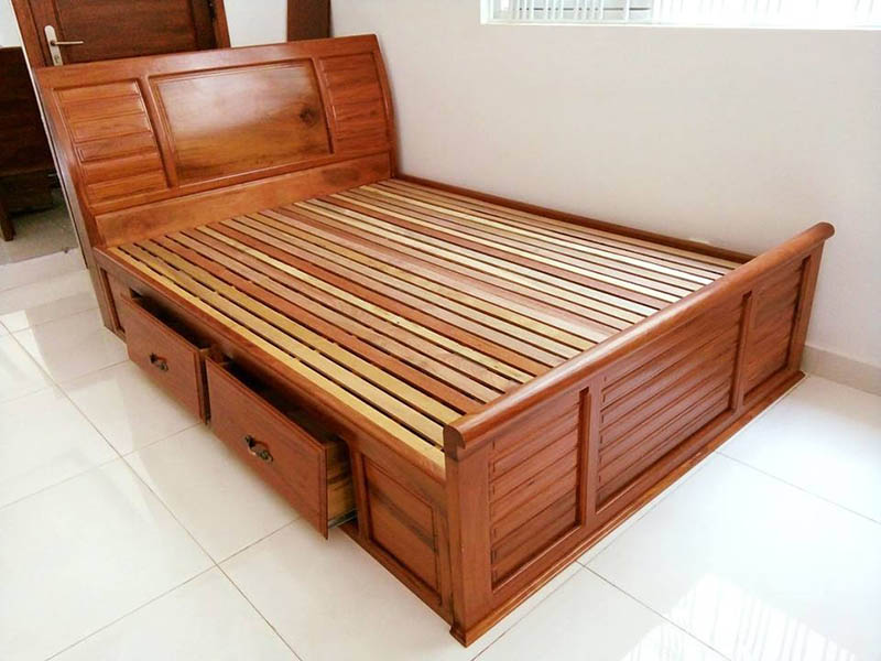 Những đặc điểm của giường gỗ căm xe